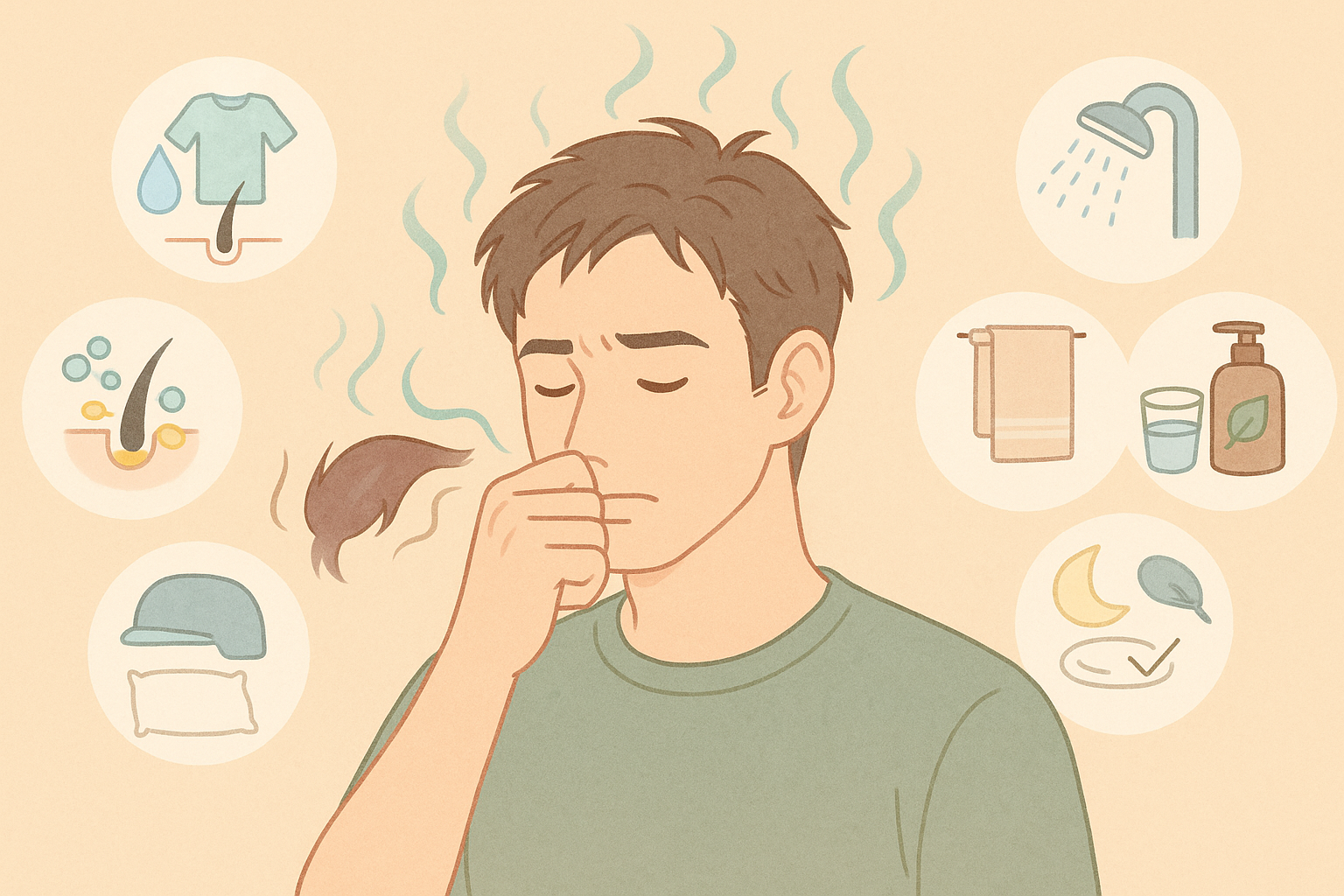 今すぐ実践！頭皮の臭いを減少させるための簡単なライフスタイル変更| 35才から始めるメンズ化粧品 DAVIDIA