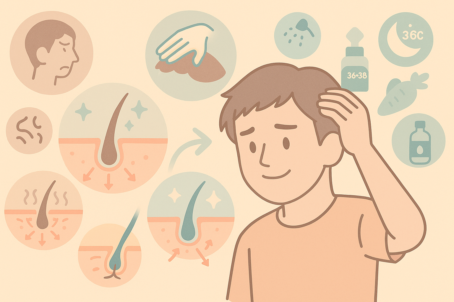 頭皮の硬さと柔らかさとは？ガチガチ頭皮脱却が健康的な髪への第一歩| 35才から始めるメンズ化粧品 DAVIDIA