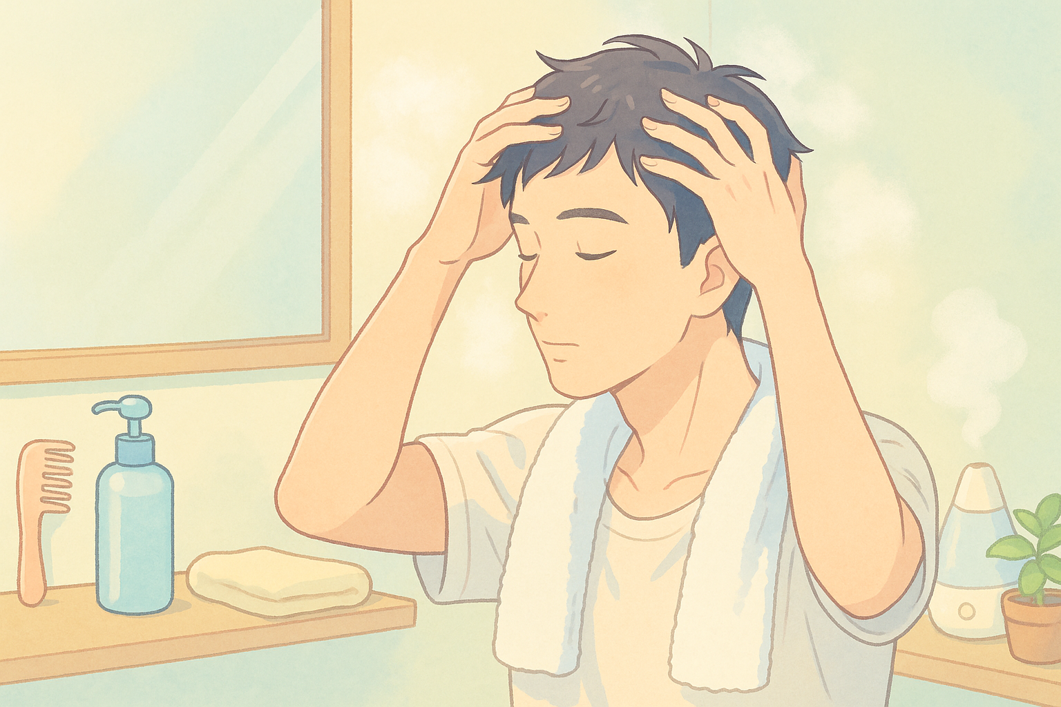 【男性必見】頭皮の乾燥対策ガイド――髪のハリ・コシを取り戻す実践法・8つのアプローチ| 35才から始めるメンズ化粧品 DAVIDIA