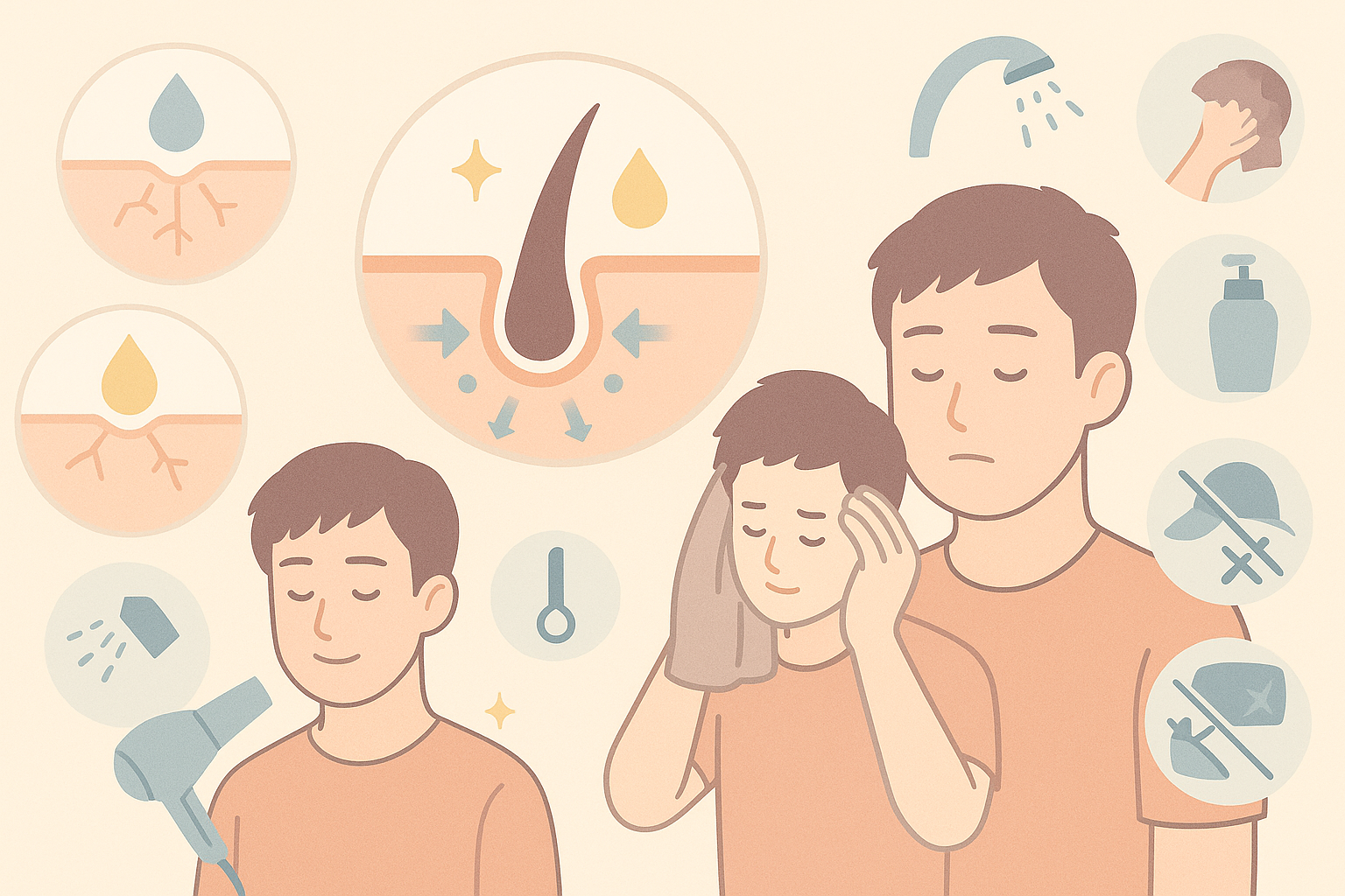 髪が乾燥してパサつく原因と直し方｜洗い方・乾かし方の再設計| DAVIDIA