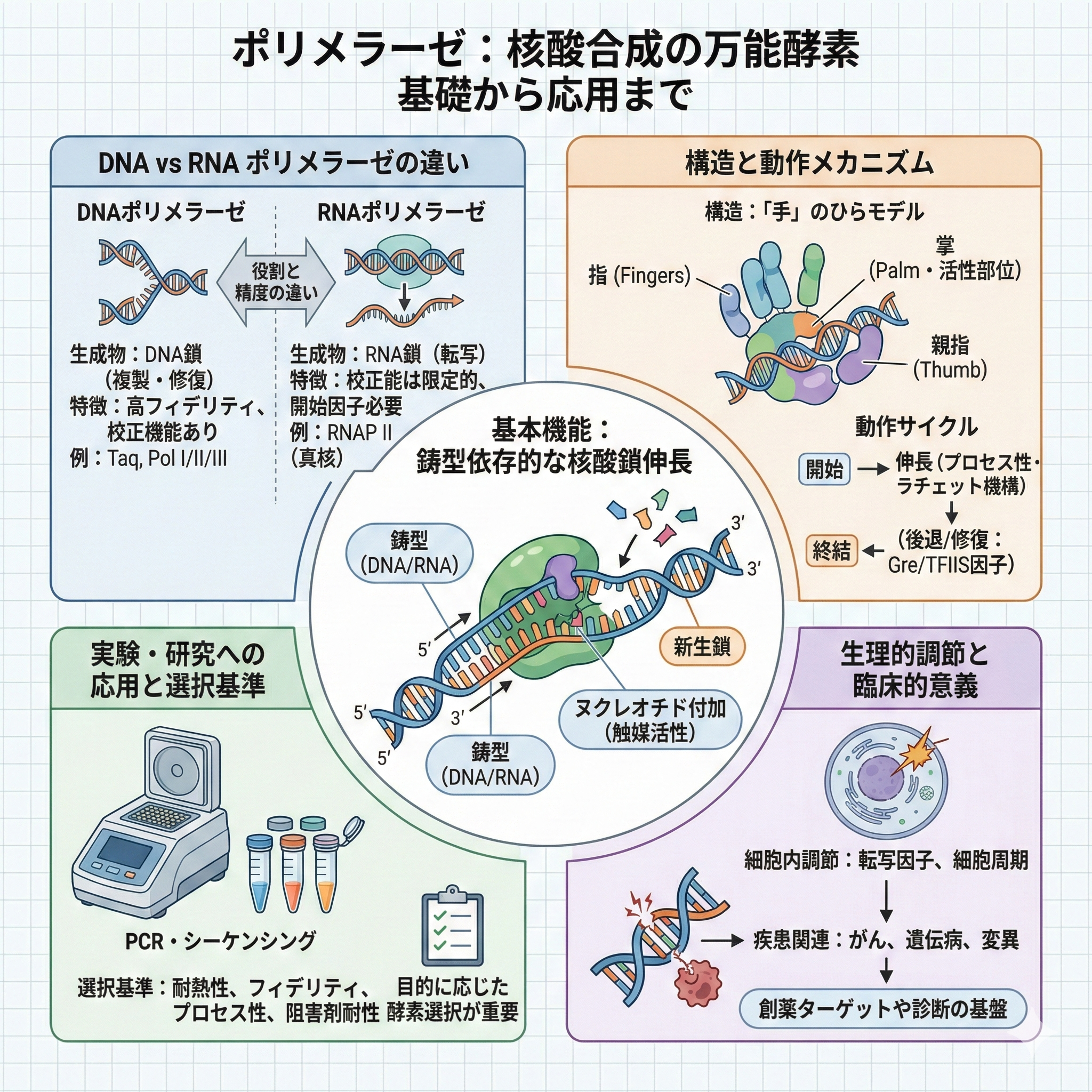 ポリメラーゼとは？5分納得の基礎ガイド
