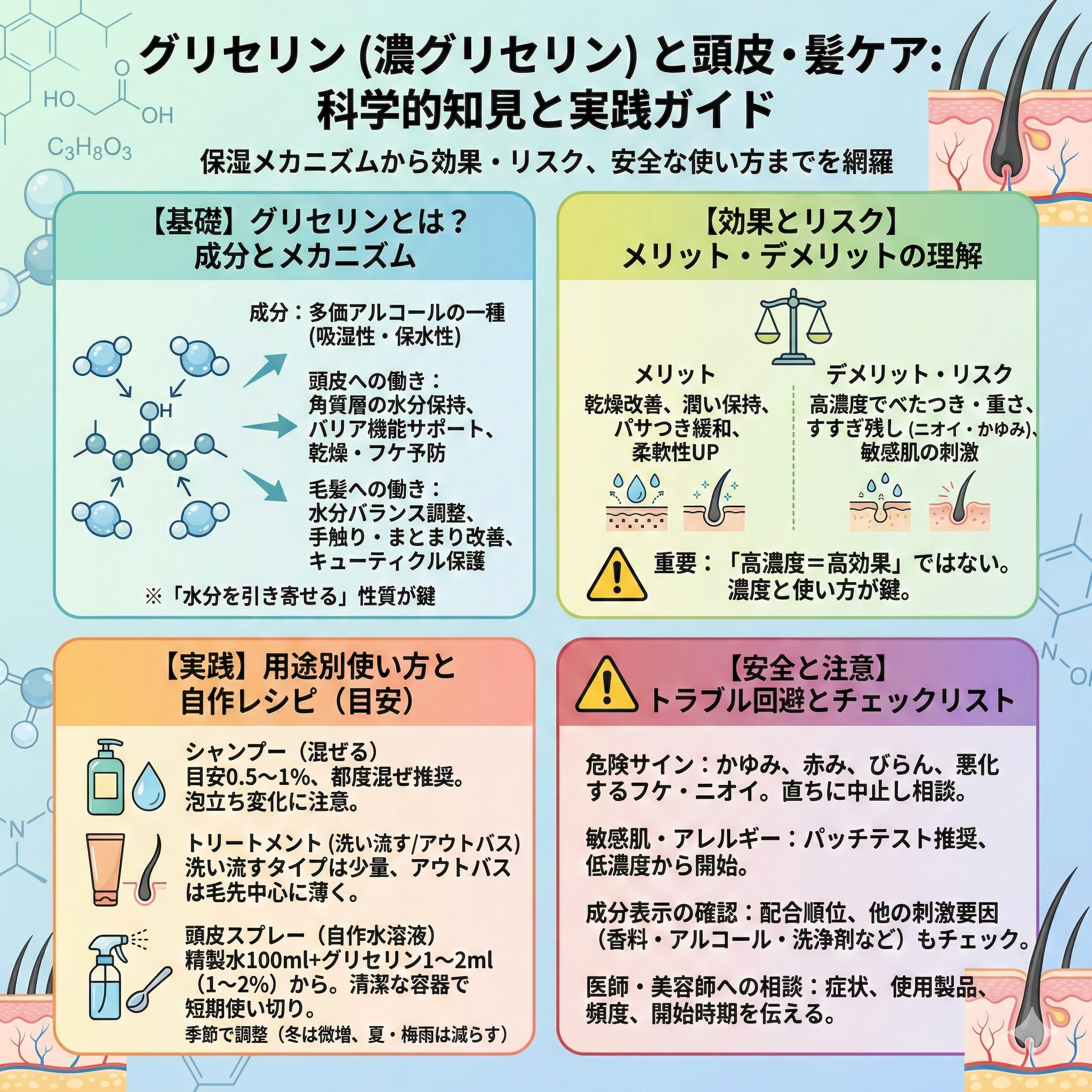 ケラチンとは｜頭皮や髪のダメージ対策の本当の話