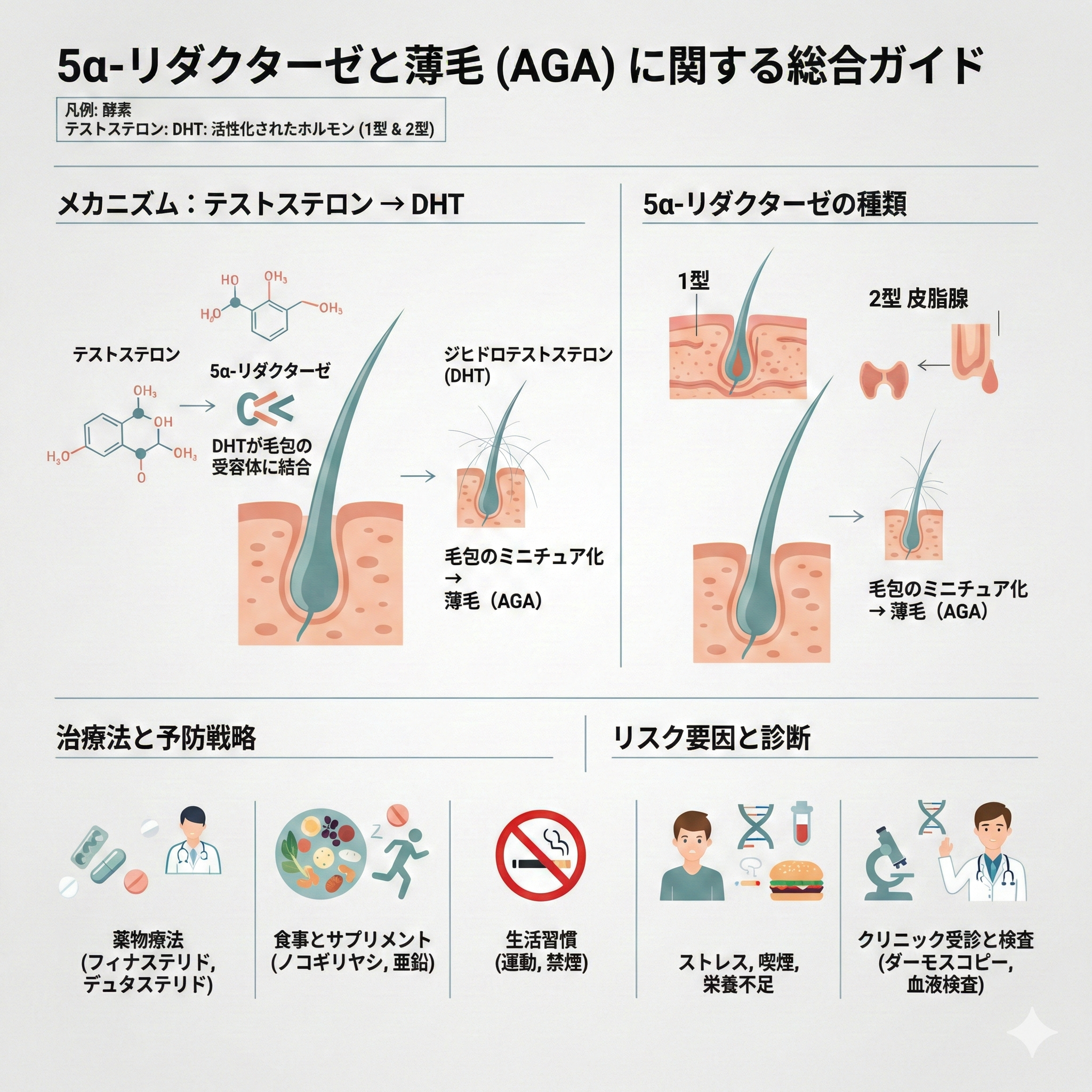5α-リダクターゼとは？薄毛の本当の原因を解説