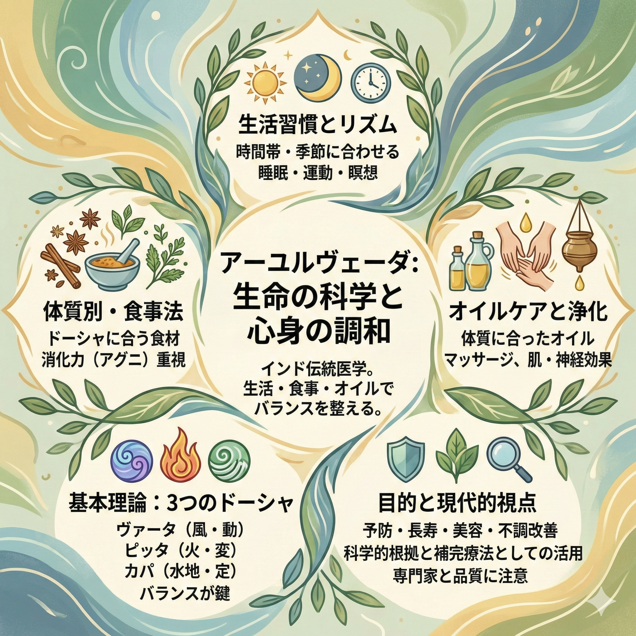 アーユルヴェーダとはオイルで変わる肌・睡眠・消化