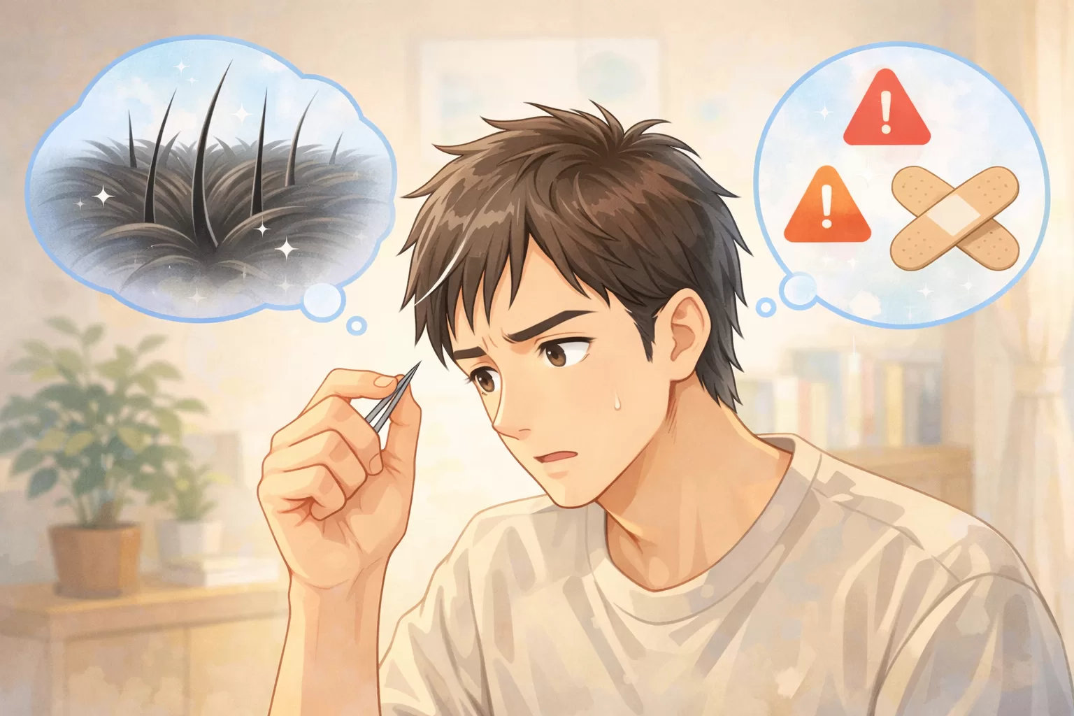 白髪を抜くと増えるは迷信？抜くリスクと正しい対処法| 35才から始めるメンズ化粧品 DAVIDIA